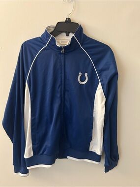 NFL White Jacket with Navy Accents